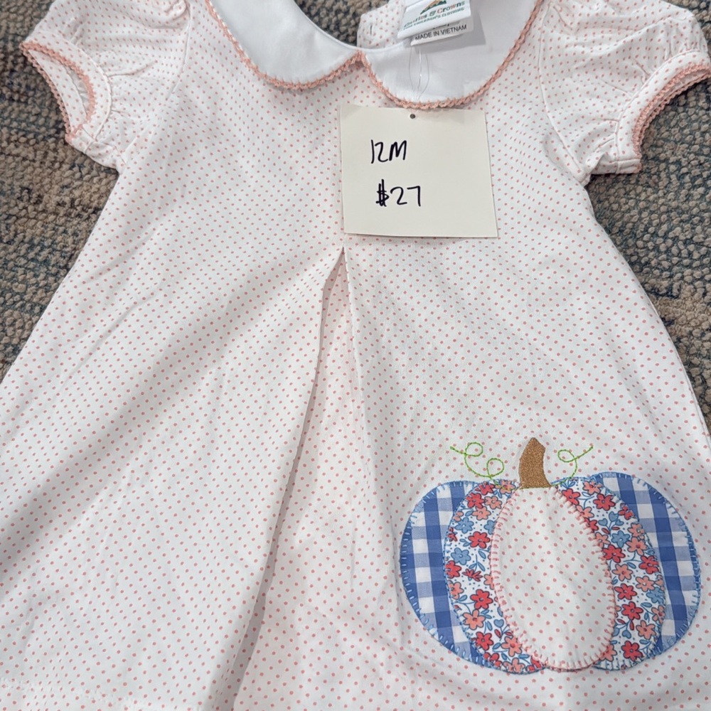 Pink Polka Dot Kids Casual Dress